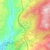 Mapa topográfico Jorjais, altitude, relevo
