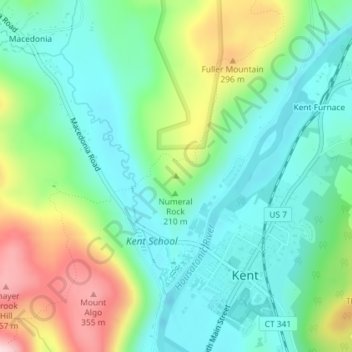 Mapa topográfico Glacier Rock, altitude, relevo