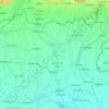 Mapa topográfico Purnia, altitude, relevo