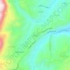 Mapa topográfico Korfes, altitude, relevo