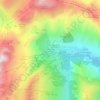 Mapa topográfico Le Plan des Choseaux, altitude, relevo