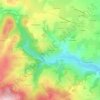 Mapa topográfico Marcilleux, altitude, relevo