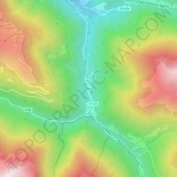Mapa topográfico Ravi, altitude, relevo