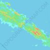 Mapa topográfico Pulau Simeulue, altitude, relevo