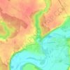 Mapa topográfico La Pinoterie, altitude, relevo