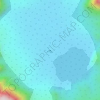 Mapa topográfico Tambora, altitude, relevo