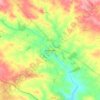 Mapa topográfico Arronches, altitude, relevo