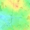 Mapa topográfico La Terre du Noyer, altitude, relevo