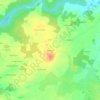Mapa topográfico Montaigu, altitude, relevo