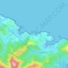 Mapa topográfico Les Batteries, altitude, relevo