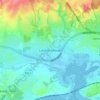 Mapa topográfico Lytchett Minster, altitude, relevo