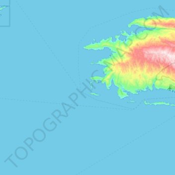 Mapa topográfico Berim, altitude, relevo