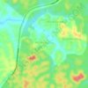 Mapa topográfico FELDA Keratong 9, altitude, relevo