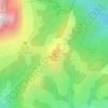 Mapa topográfico Praz Véchin, altitude, relevo