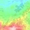 Mapa topográfico O Burgo, altitude, relevo