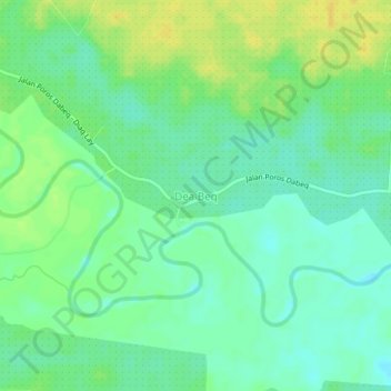 Mapa topográfico Dea Beq, altitude, relevo