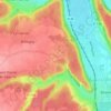 Mapa topográfico La Harengère, altitude, relevo
