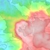 Mapa topográfico Cacaban, altitude, relevo