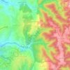 Mapa topográfico Bemposta, altitude, relevo