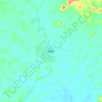 Mapa topográfico Sago, altitude, relevo