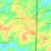 Mapa topográfico Faubourg de Péronne, altitude, relevo