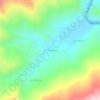 Mapa topográfico El Poblado, altitude, relevo