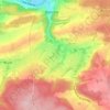 Mapa topográfico Champ-Ha, altitude, relevo