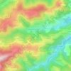 Mapa topográfico Tranchat, altitude, relevo