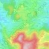 Mapa topográfico Longverne, altitude, relevo