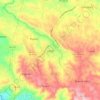 Mapa topográfico Lares, altitude, relevo