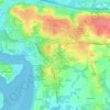 Mapa topográfico Keradennec, altitude, relevo