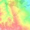 Mapa topográfico Mosqueirões, altitude, relevo