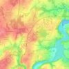 Mapa topográfico La Meffrais, altitude, relevo