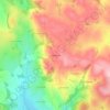 Mapa topográfico La Rouquette, altitude, relevo