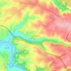 Mapa topográfico Casal da Serra, altitude, relevo