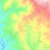 Mapa topográfico Mofreita, altitude, relevo