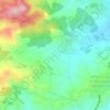 Mapa topográfico Coma Breco, altitude, relevo