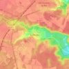 Mapa topográfico Auffargis, altitude, relevo