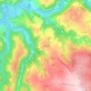Mapa topográfico La Sarette, altitude, relevo