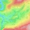 Mapa topográfico Ville-du-Bois, altitude, relevo