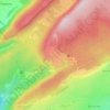 Mapa topográfico Les Arboux, altitude, relevo