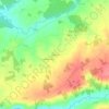 Mapa topográfico La Minière, altitude, relevo