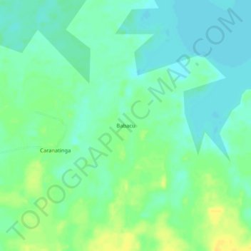 Mapa topográfico Babacu, altitude, relevo