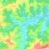 Mapa topográfico San Julián, altitude, relevo