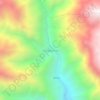 Mapa topográfico Colcapampa, altitude, relevo