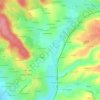 Mapa topográfico La Saussaie, altitude, relevo