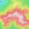 Mapa topográfico Tuc de l'Étang, altitude, relevo