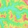 Mapa topográfico Miramont, altitude, relevo
