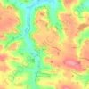 Mapa topográfico Au Padouenc, altitude, relevo