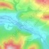 Mapa topográfico Le Gourg, altitude, relevo